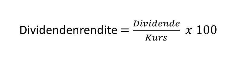 Was ist eine Dividende - Formel Yield