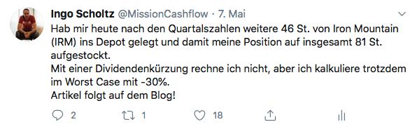 Mission-Cashflow.de auf Twitter Mai 2020