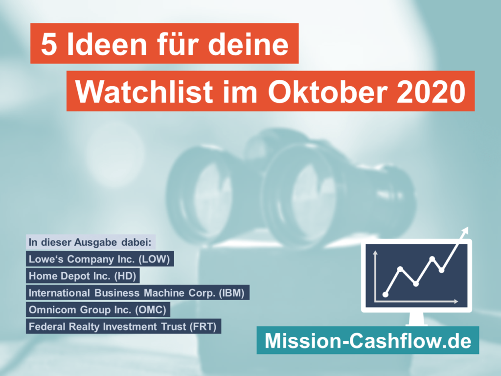 Watchlist im Oktober 2020 - 5 Ideen Titel