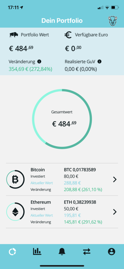 Bitcoin kaufen in 2020 - Bison App 1