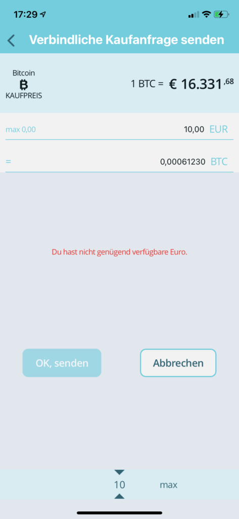 Bitcoin kaufen in 2020 - Bison App 4