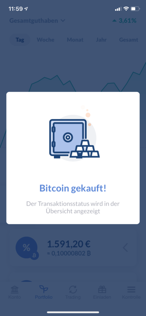 Bitcoin kaufen in 2020 - Bitwala App 1