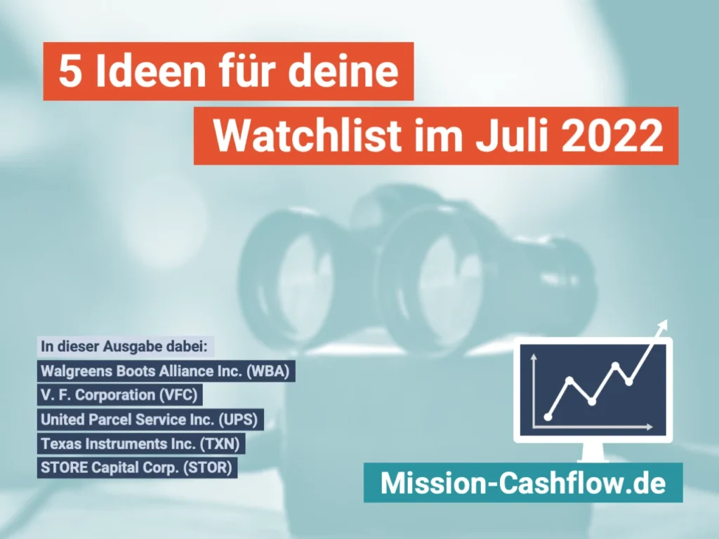 Watchlist im Juli 2022 - 5 Ideen Titel