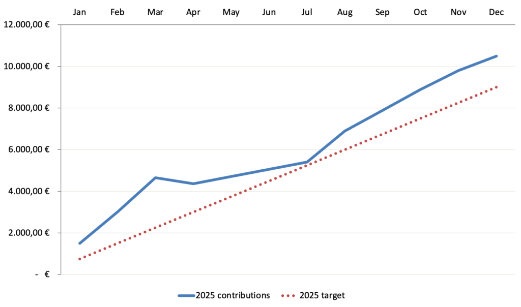 Zielsetzung neues Kapital 2025 - Passives Einkommen mit Dividenden